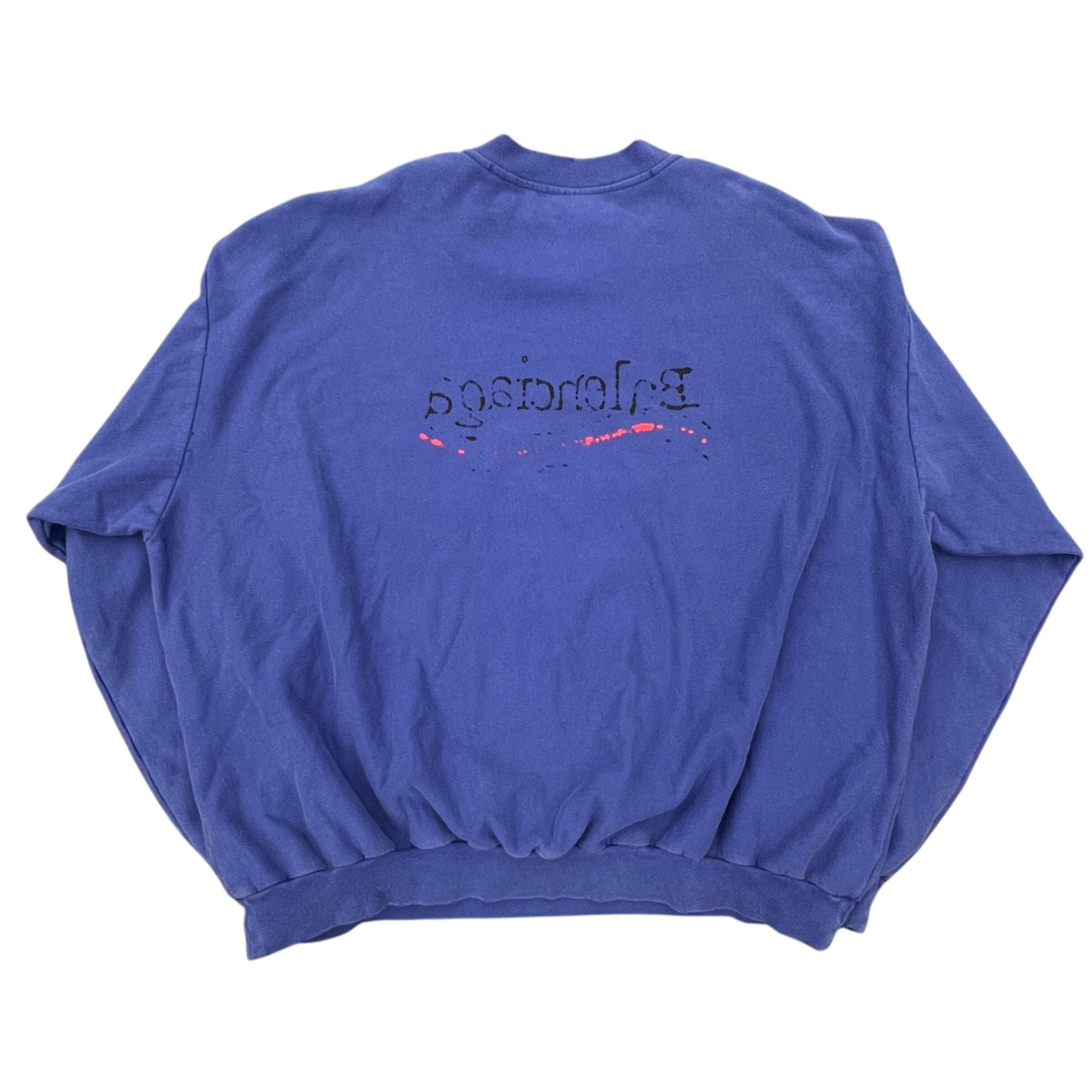 Balenciaga Bleed Political Campagin Logo Sweatshirt (Blue)