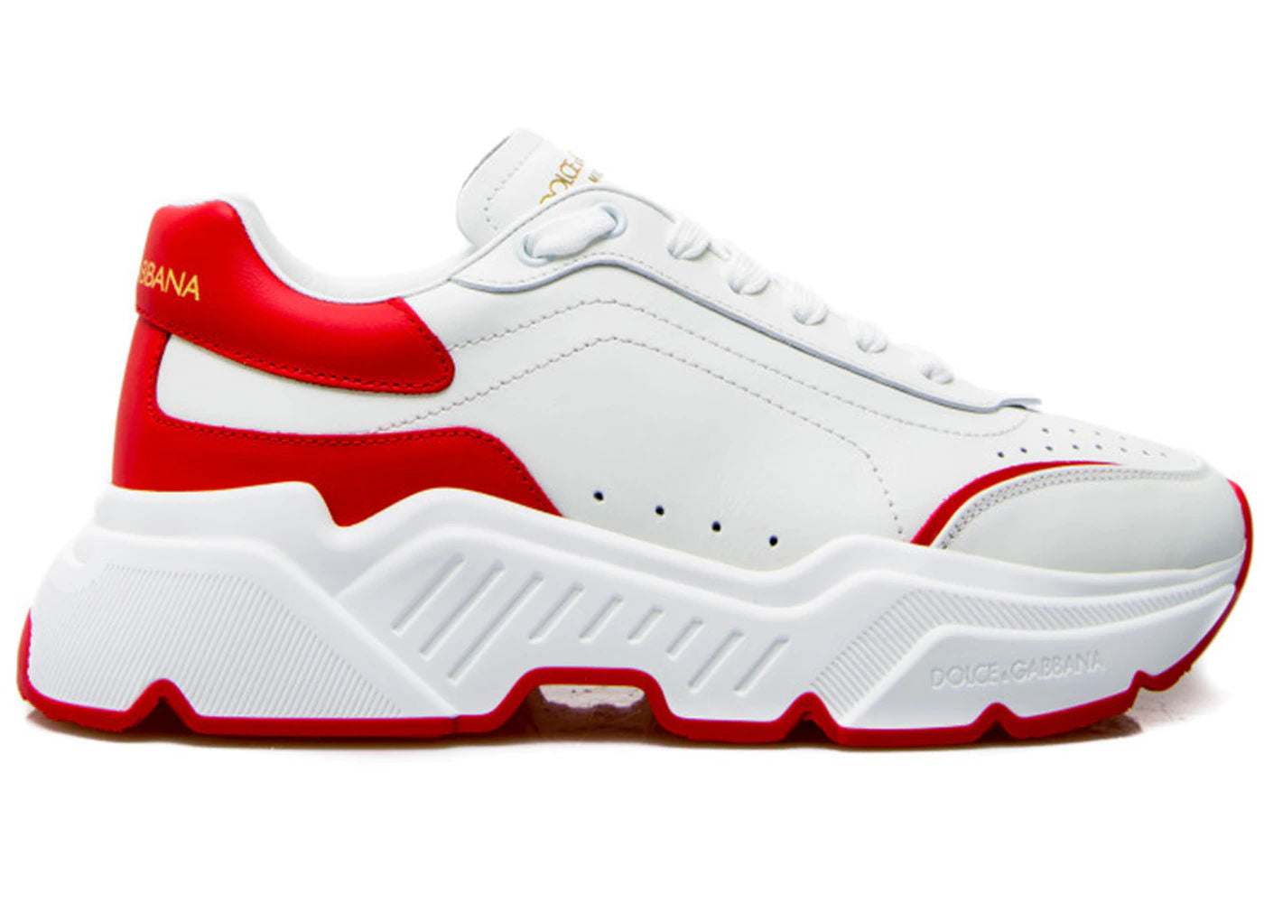 Dolce & Gabbana Daymaster Low White Red - Preowned