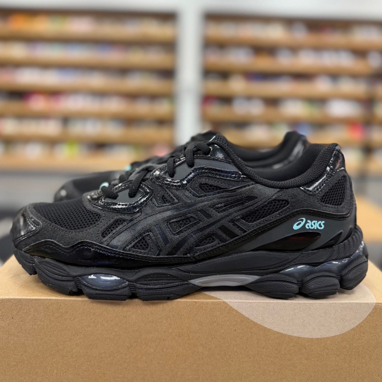 ASICS Gel-NYC Black Graphite Grey Light Blue - Preowned