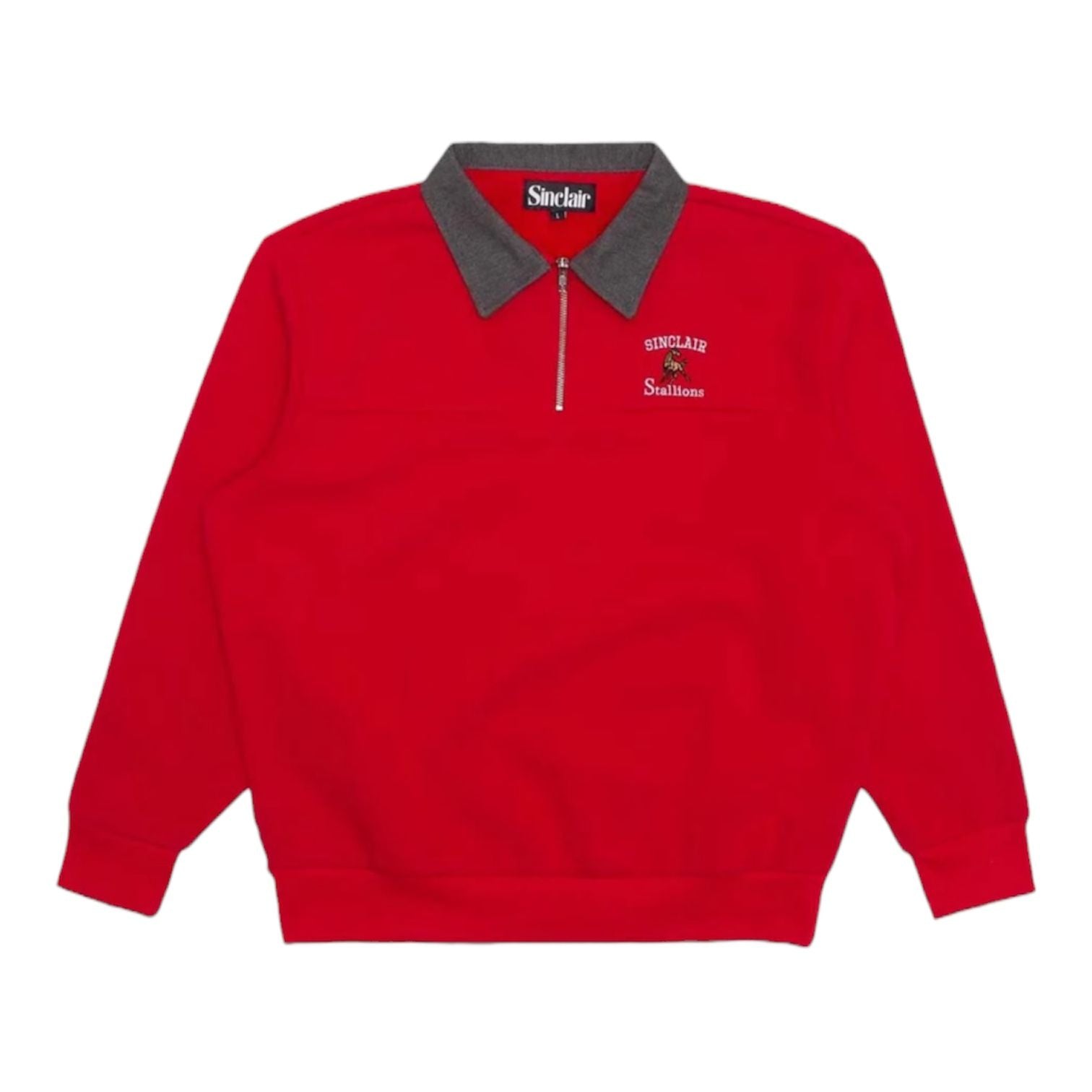 Sinclair Global "Stallions" Quarter Zip (Red)