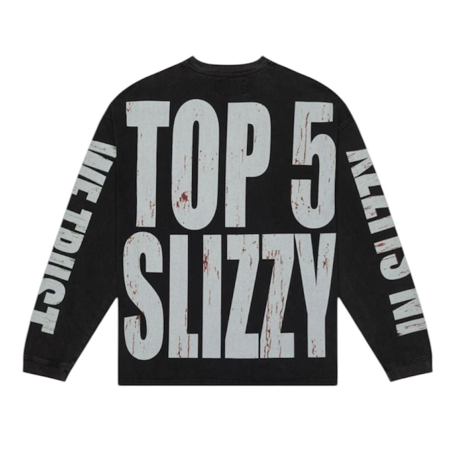 Godspeed Top 5 Slizzy L/S Tee (Black Wash)