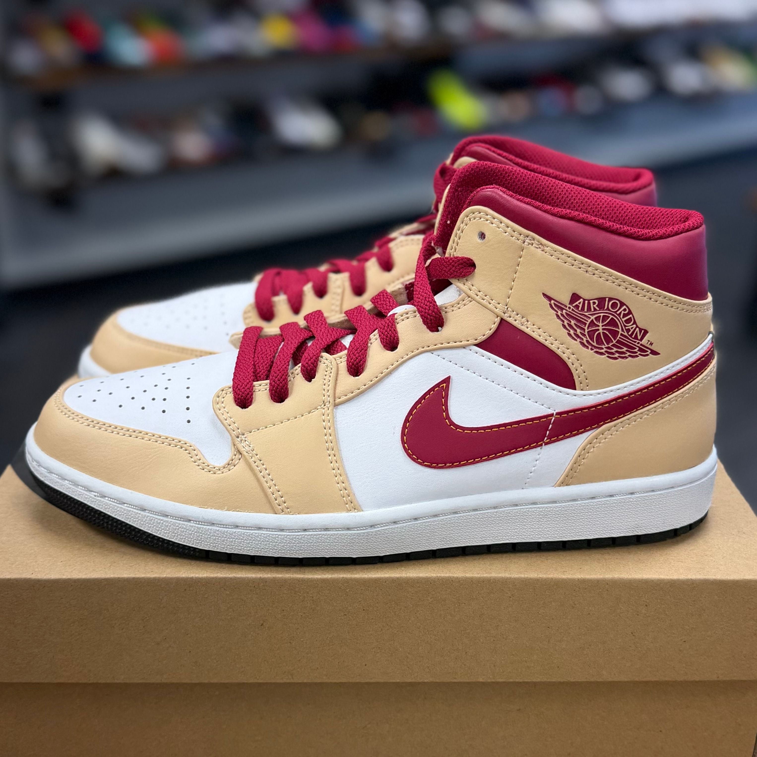 BRAND NEW STEAL Jordan 1 Mid Light Curry Cardinal