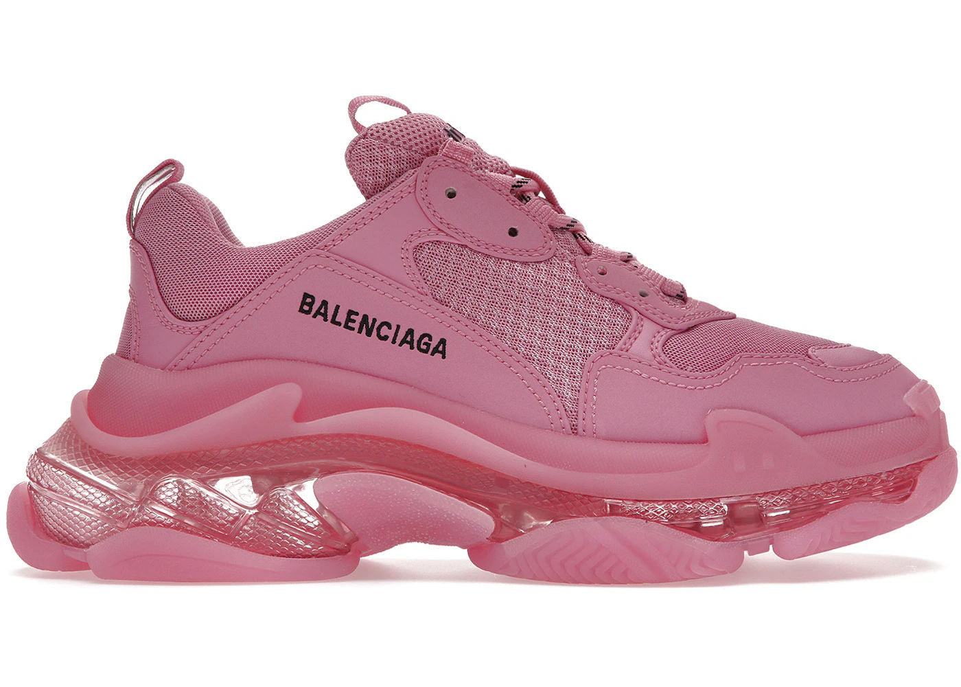 Balenciaga Triple S Clear Sole Pink (Women's) - Preowned