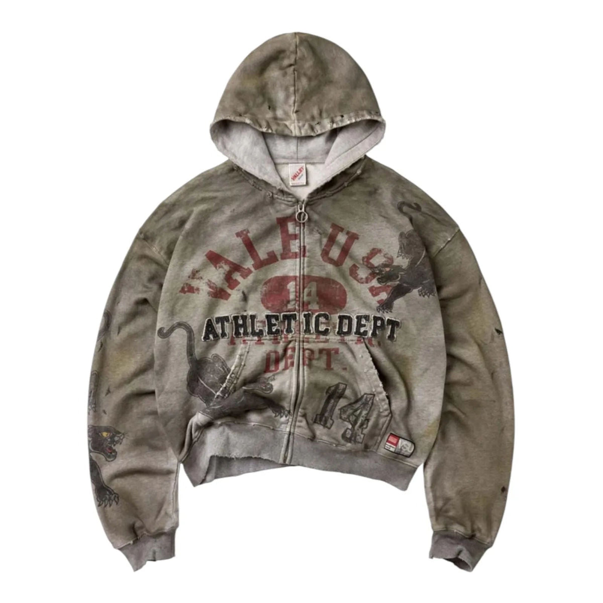 Vale Forever Varsity Zip Up Hoodie (Grey)