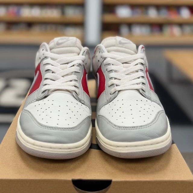 Nike Dunk Low Light Iron Ore Gym Red - Preowned