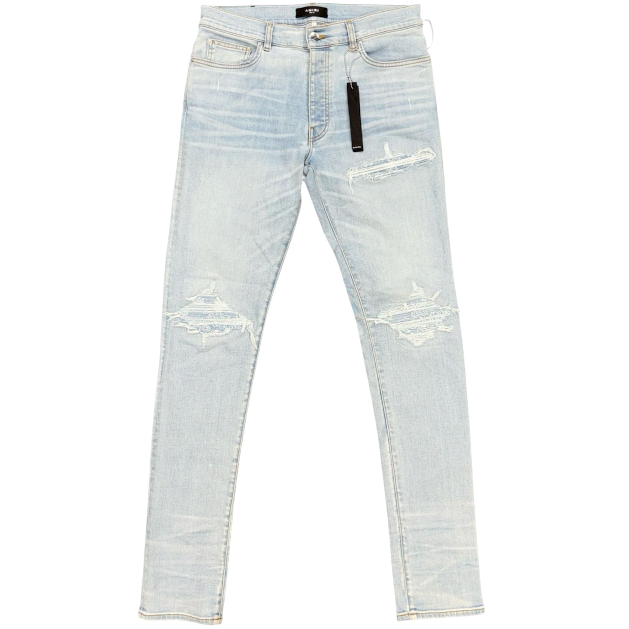 Amiri MX1 Blue Denim Patch Jean (Clay Indigo)