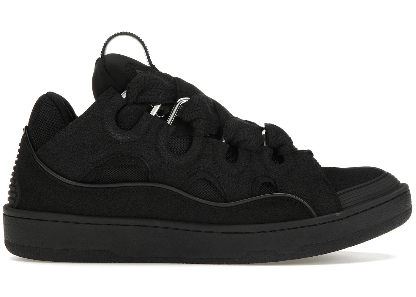 Lanvin Leather Curb Triple Black - Preowned