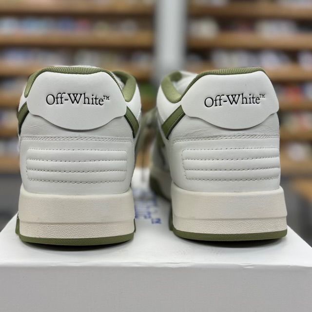 Off-White Out Of Office Calf Leather White Sage - Preowned
