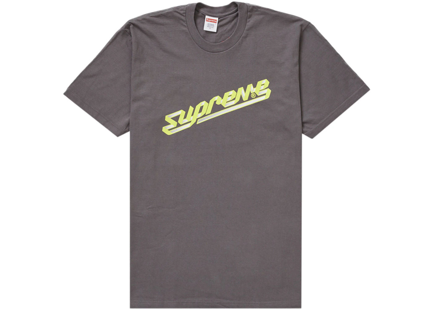 Supreme Banner Tee (FW23) Charcoal - Preowned