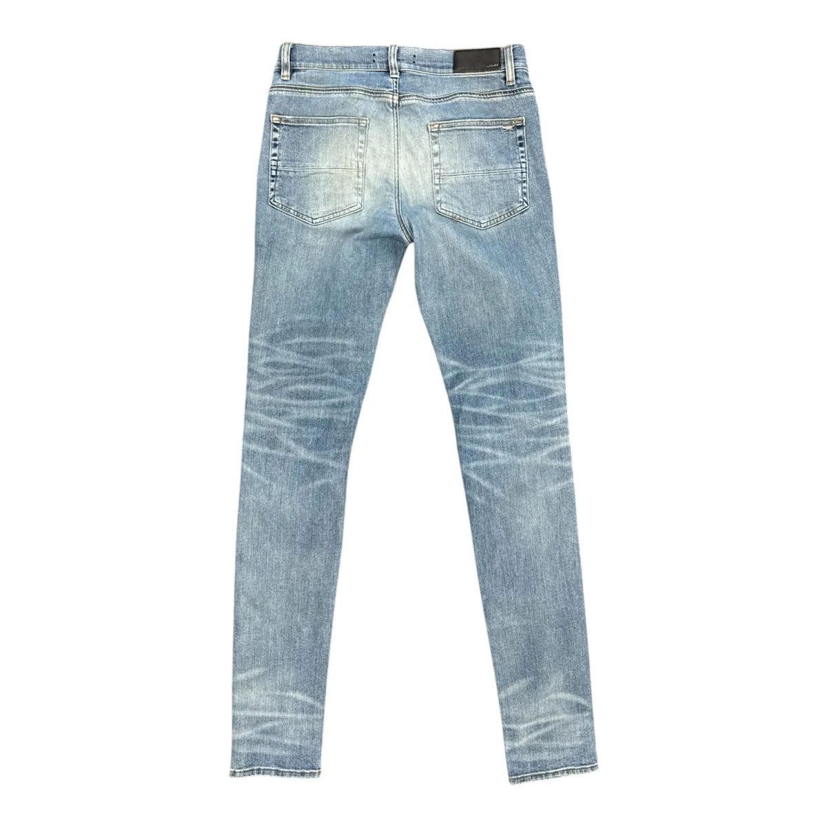 Amiri Mx1 Black Leather Patch (Blue) - Preowned