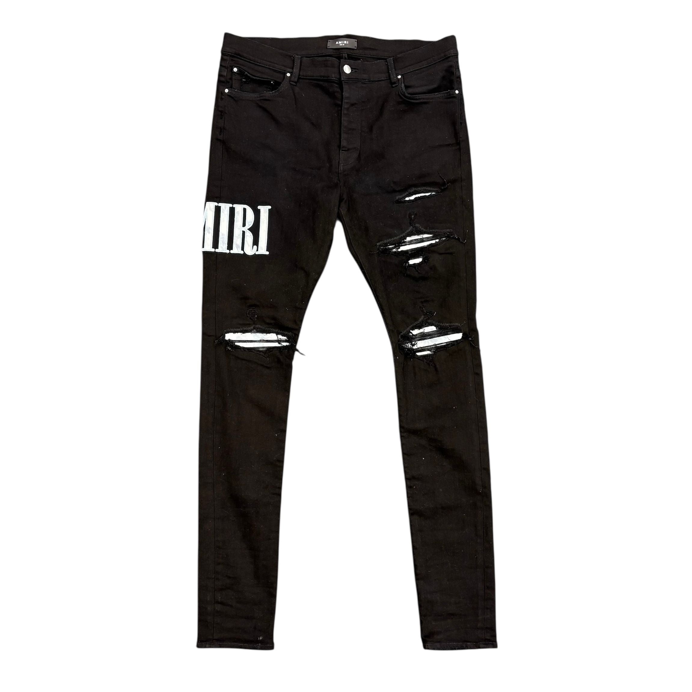 Amiri Core Logo Blue Tie Dye (Black) - Preowned