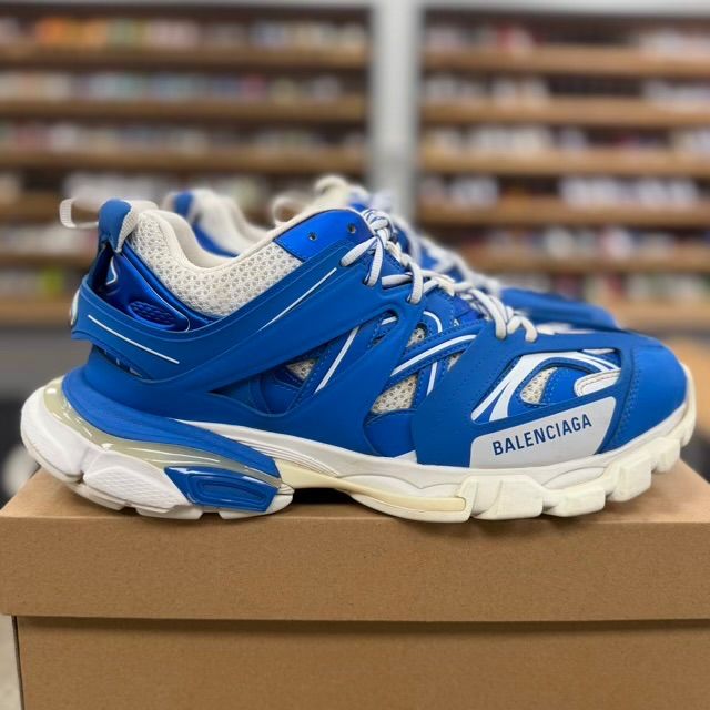 Balenciaga LED Track Runner (White/Blue) - Preowned