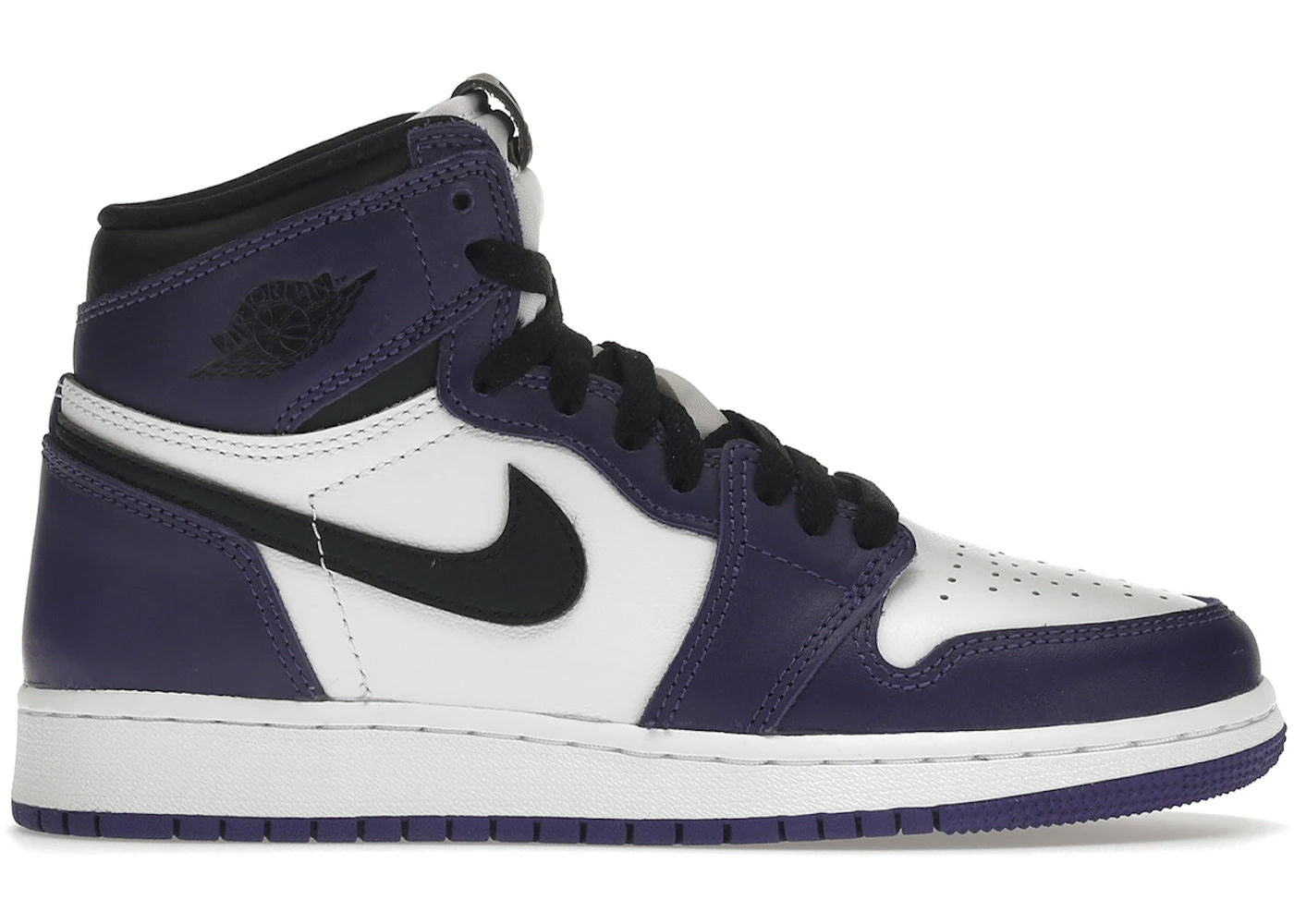 Jordan 1 Retro High Court Purple White (GS) - Preowned