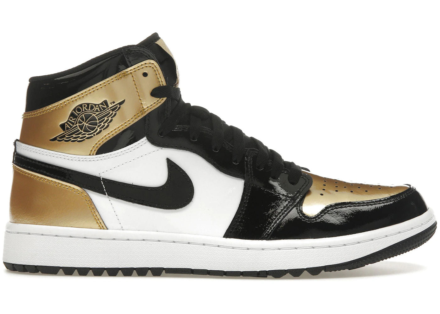Jordan 1 Retro High Golf Patent Gold Toe - Preowned