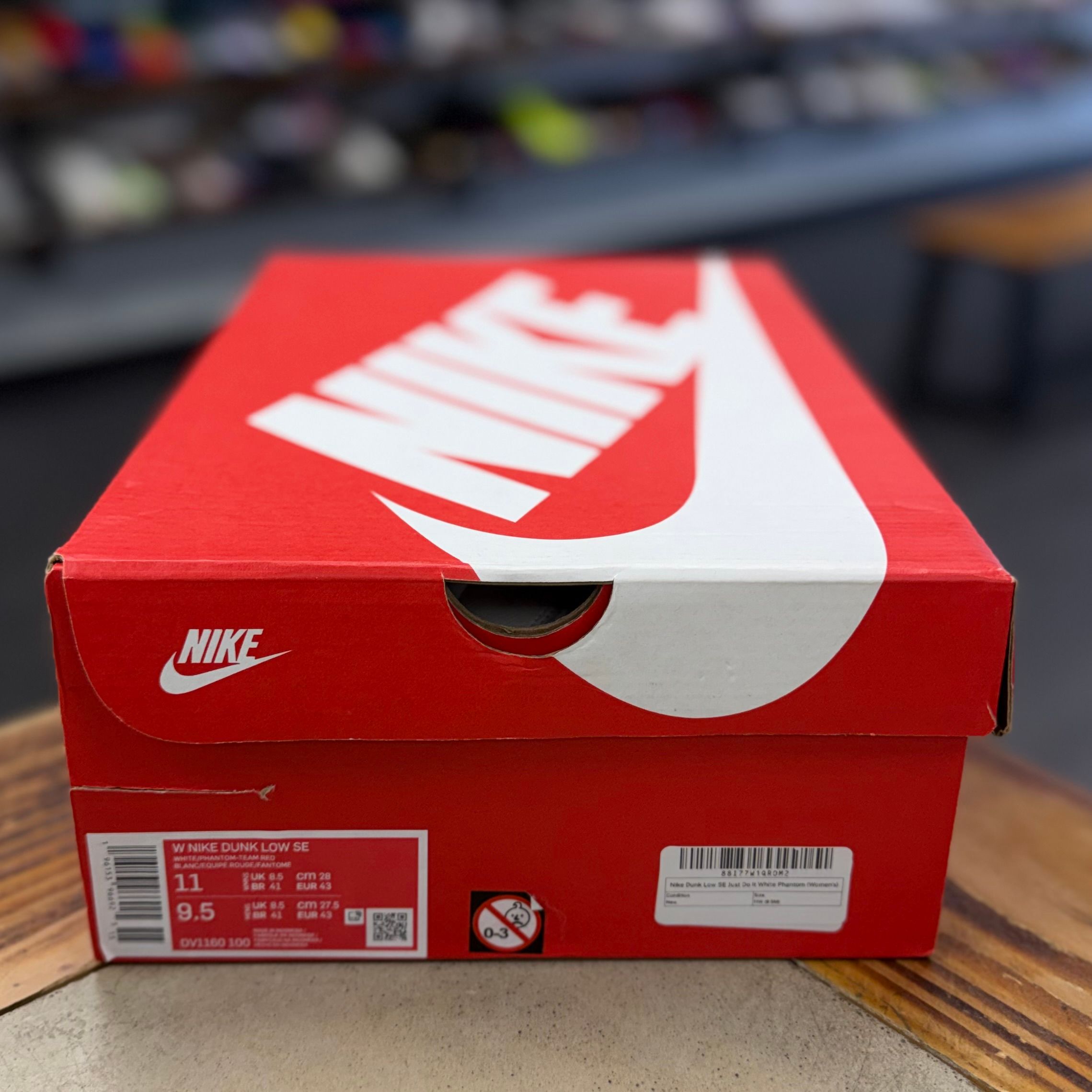 BRAND NEW STEAL - Nike Dunk Low SE Just Do It White Phantom (Women's)