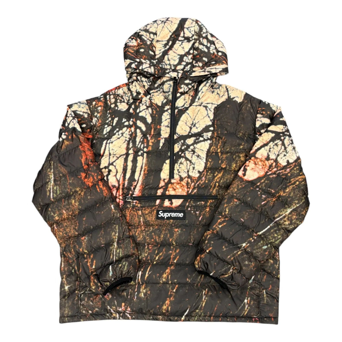 Supreme Micro Down Half Zip Hooded Pullover Woods - Preowned