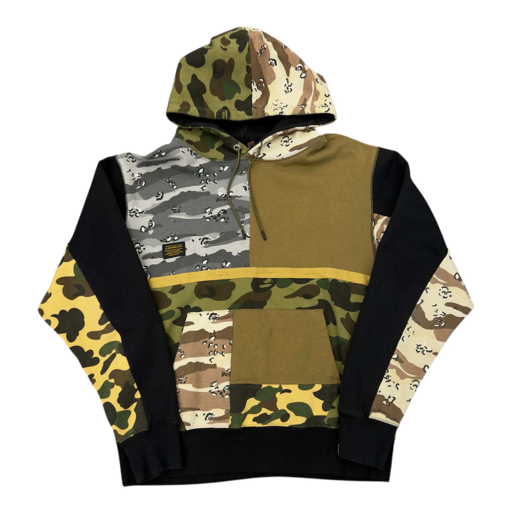 BAPE Crazy Camo Relaxed Pullover Hoodie Multicolor - Preowned