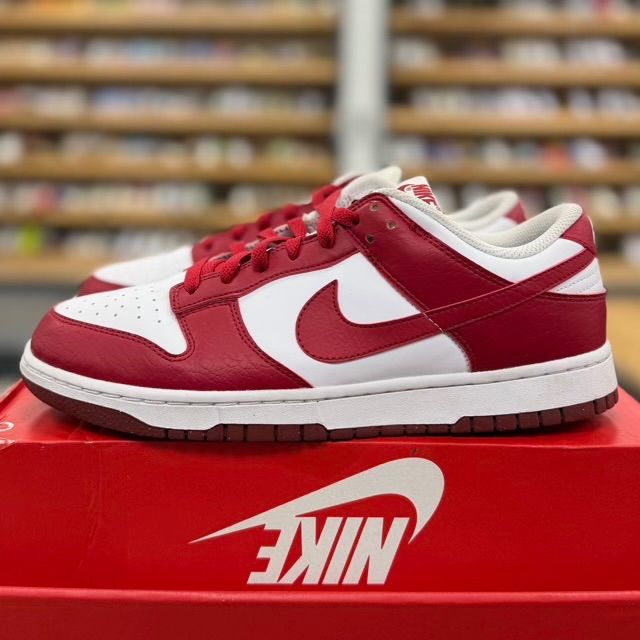 Nike Dunk Low Next Nature White Gym Red (Women's) - Preowned