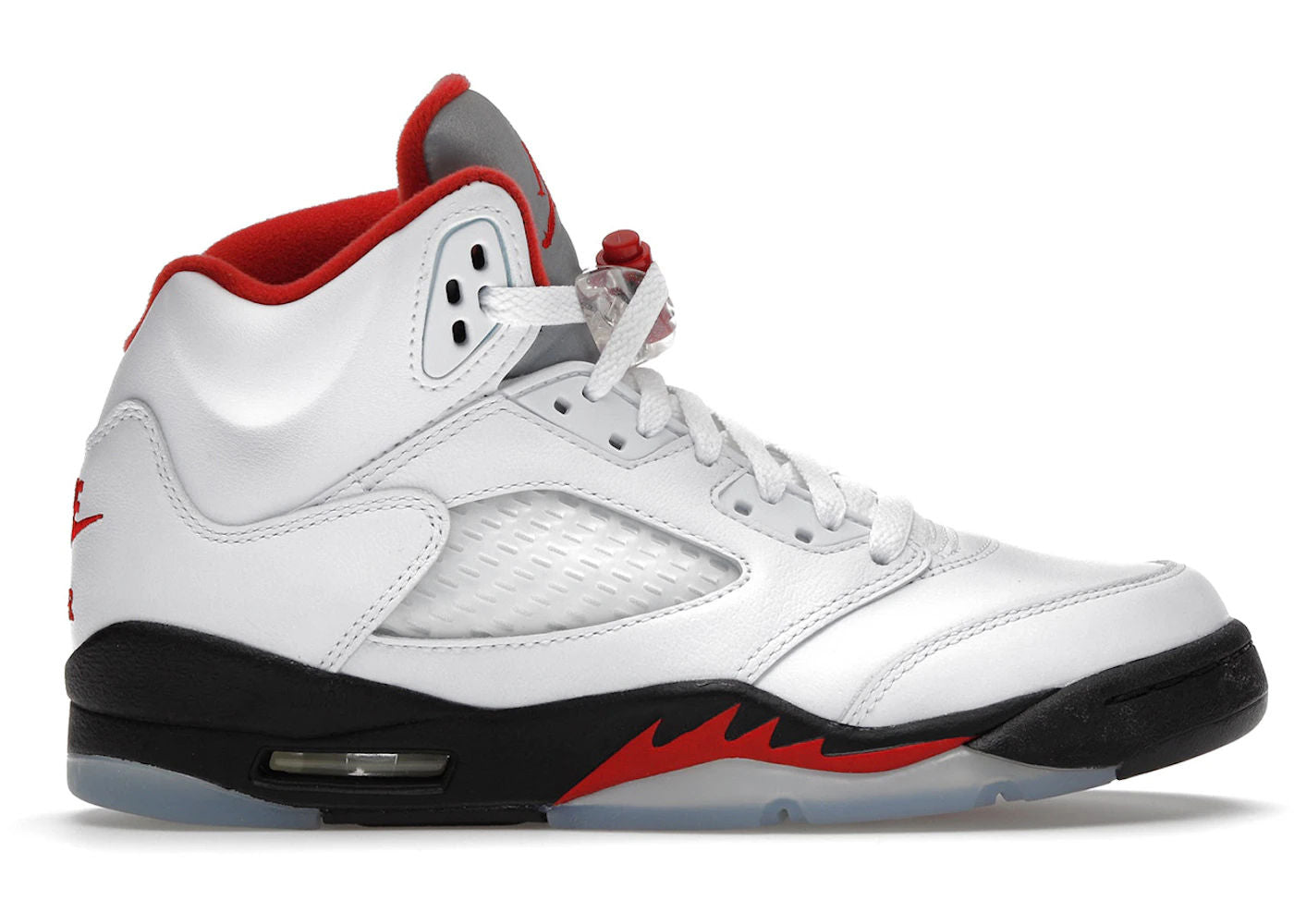 Jordan 5 Retro Fire Red Silver Tongue (2020) (GS) - Preowned