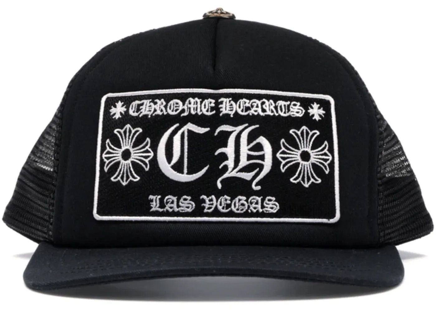 Chrome Hearts CH Las Vegas Trucker Hat Black/Black - Preowned