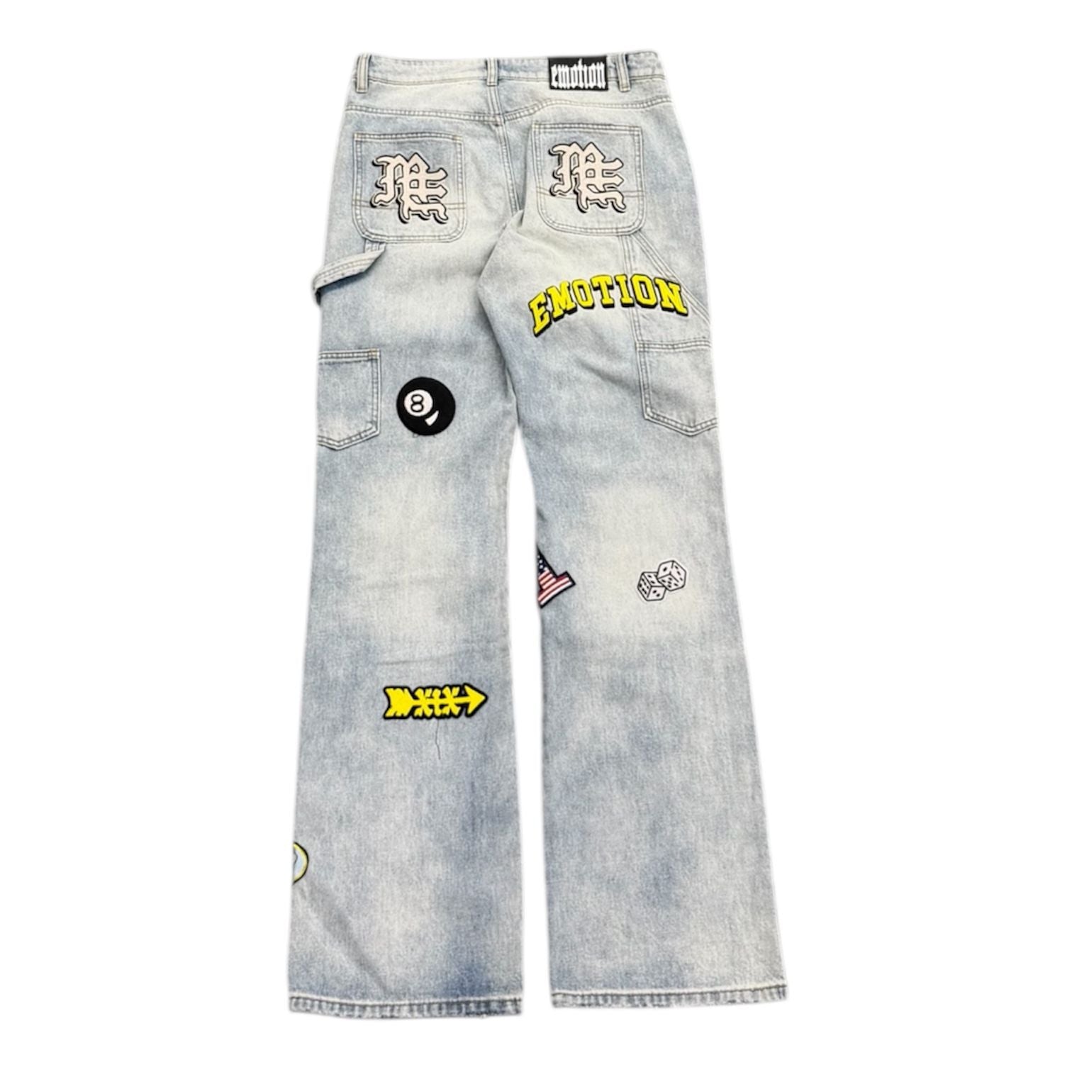 Mixed Emotion Worker Jeans (Light Wash) - Preowned