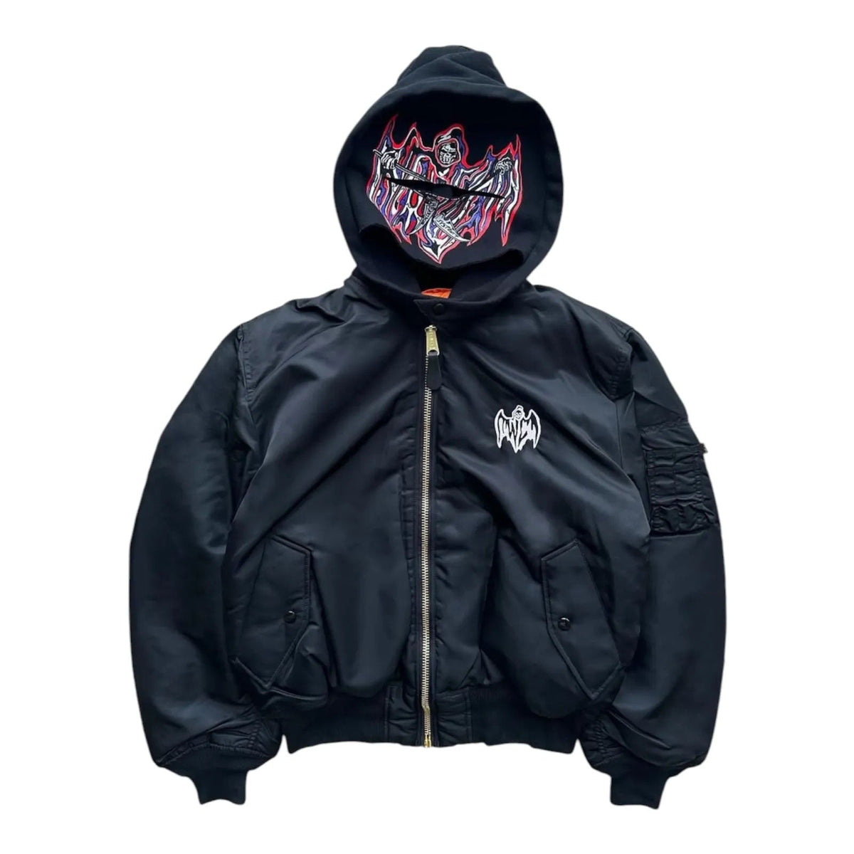 Warren Lotas Lifeless Nylon Hooded Jacket (Black) - Preowned