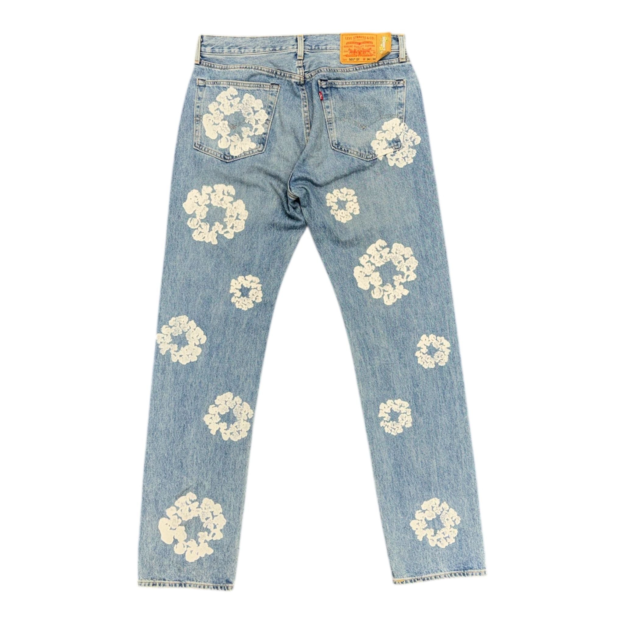 Denim Tears x Levi's Cotton Wreath Jean Light Wash - Preowned