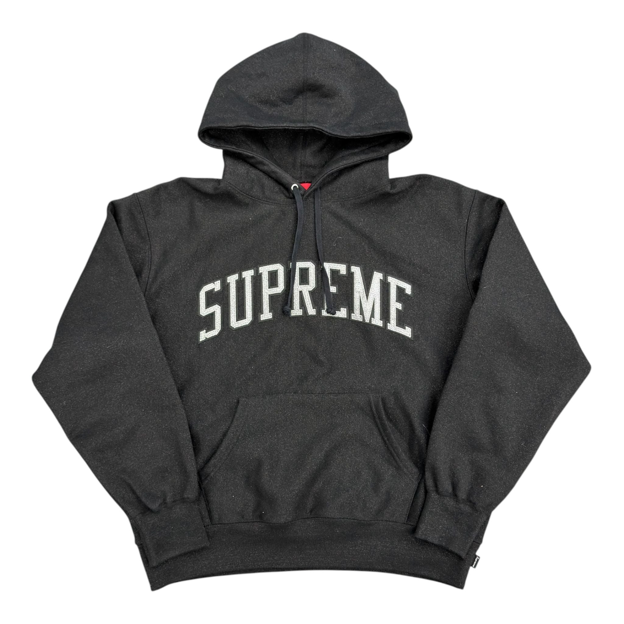 Supreme Glitter Arc Hooded Sweatshirt (Black) - Preowned