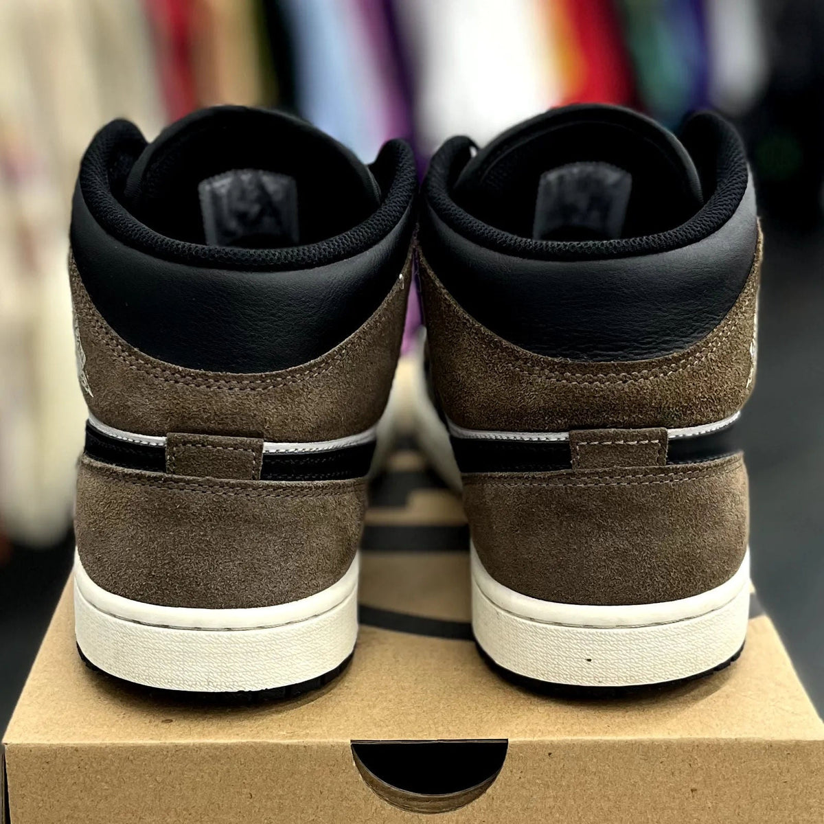 Jordan 1 Mid Black Phantom Palamino - Preowned