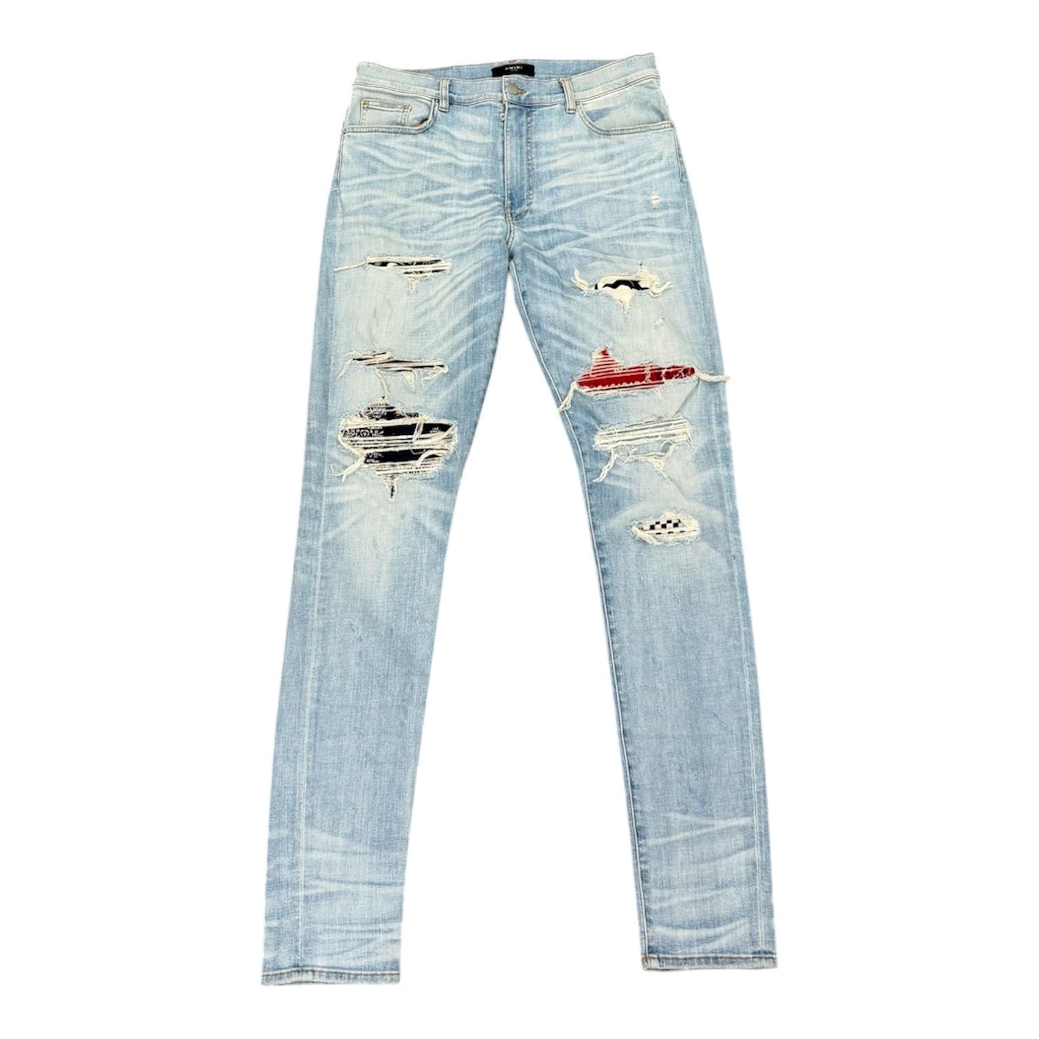 Amiri Thrasher Patchwork Pailey Patch Jean (Indigo)