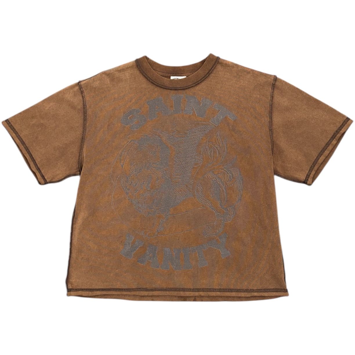 Saint Vanity Griffin Tee (Brown) - Preowned