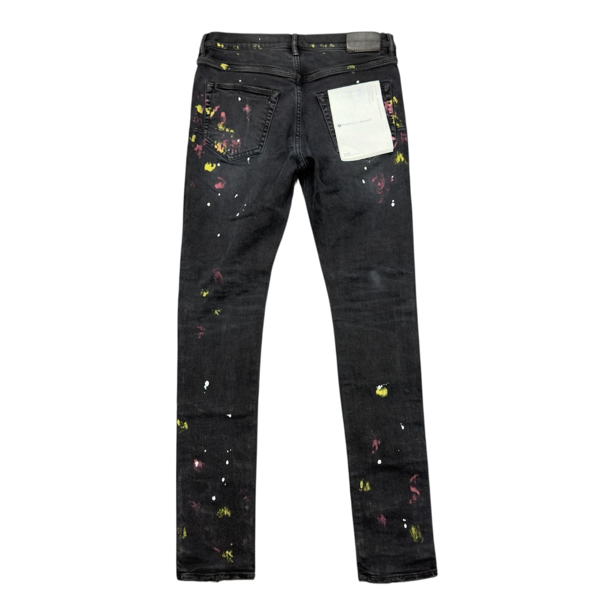 Purple Jean Paint Splatter (Multi/Black) - Preowned