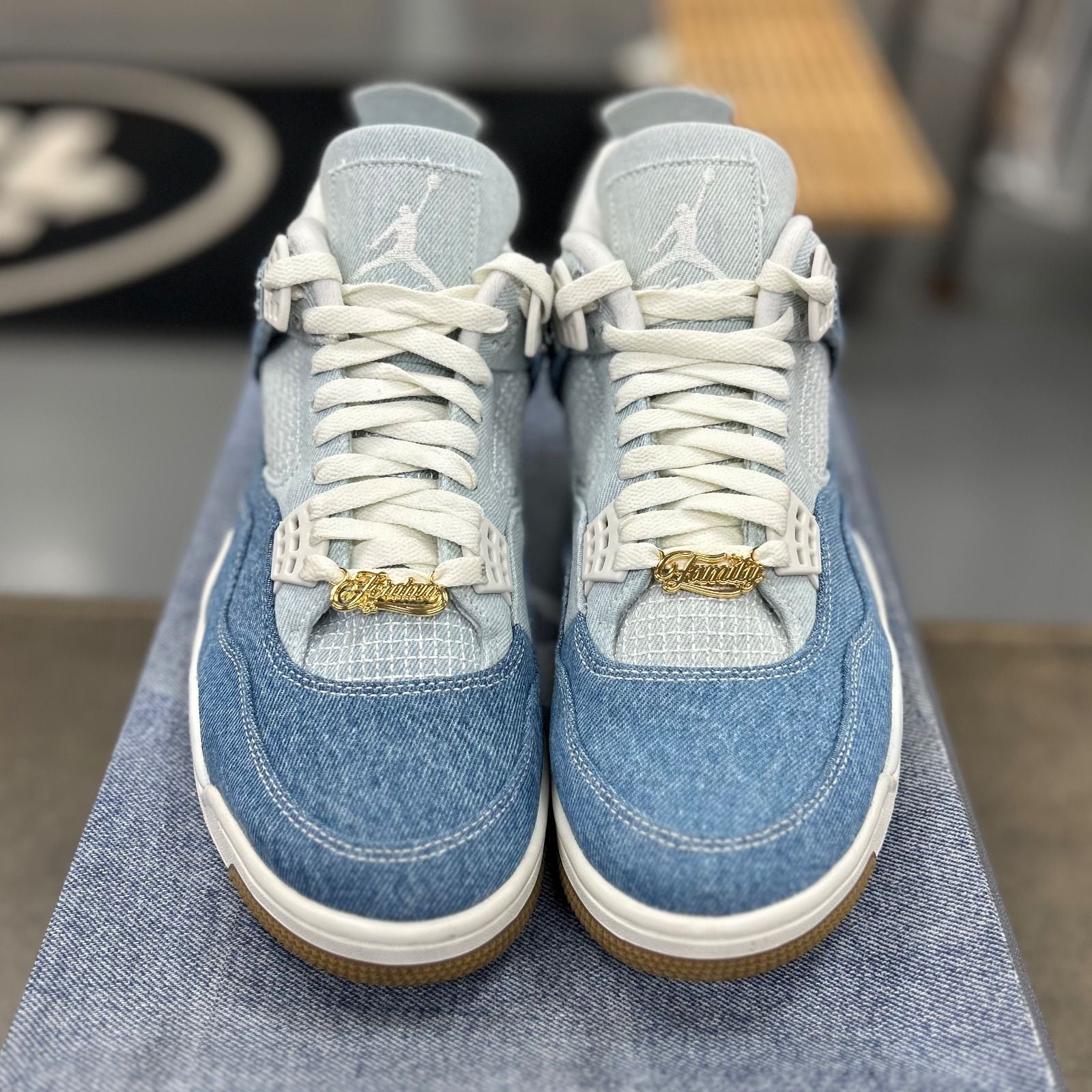 Jordan 4 Retro TEX Denim Worn Blue (Women's) - Preowned