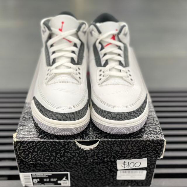 Jordan 3 Retro Cement Grey - Preowned