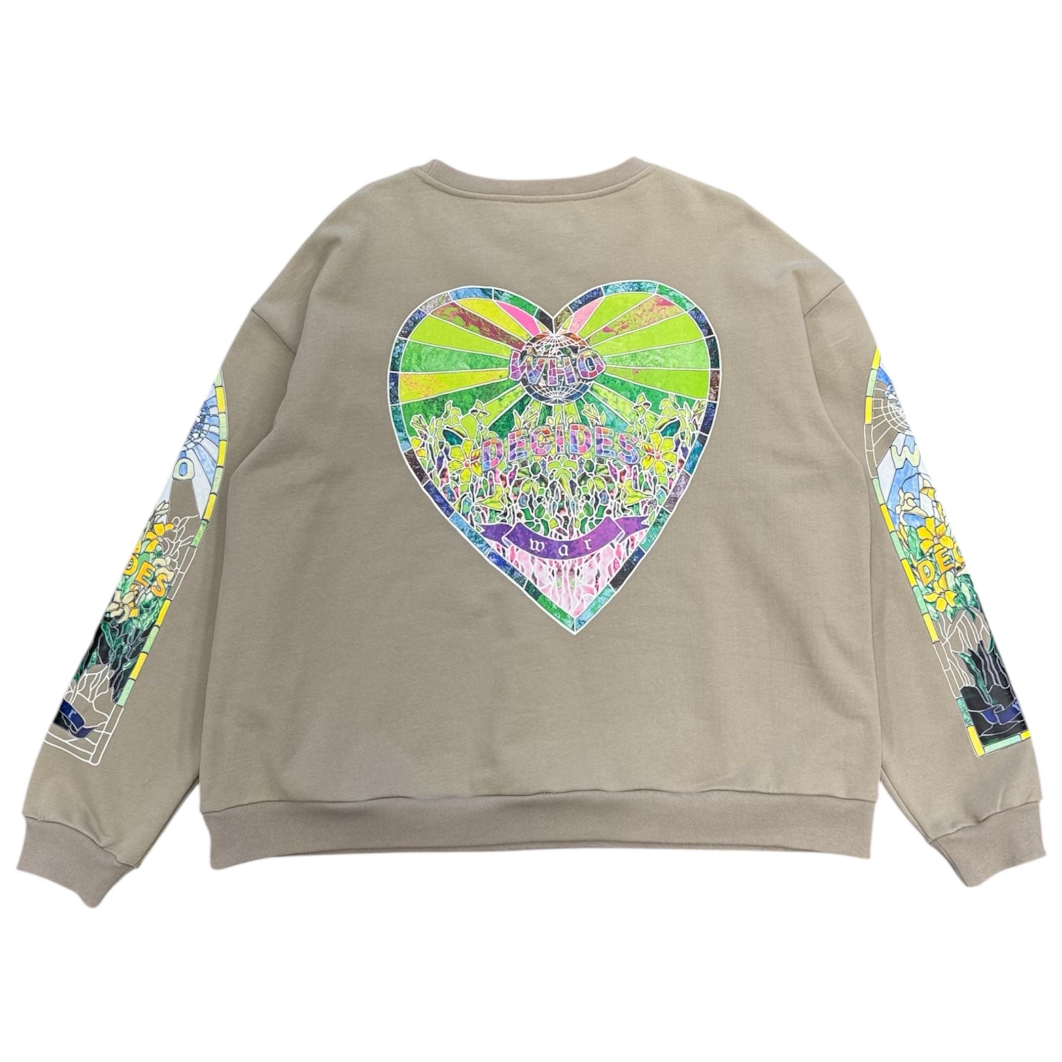 Who Decides War Fragmented Graphic Crewneck (Neutral)