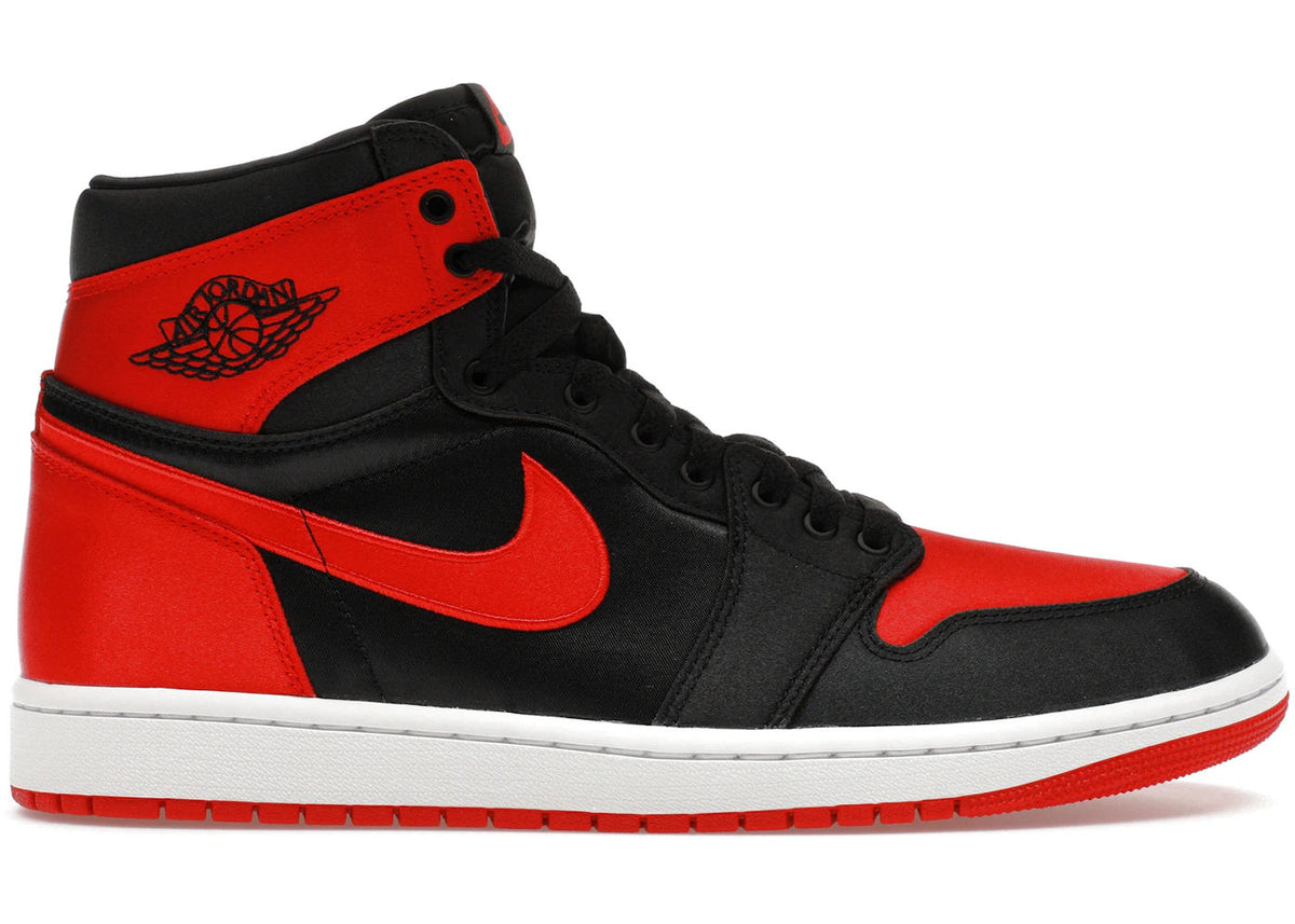 Jordan 1 Retro High OG Satin Bred (Women's) - Preowned