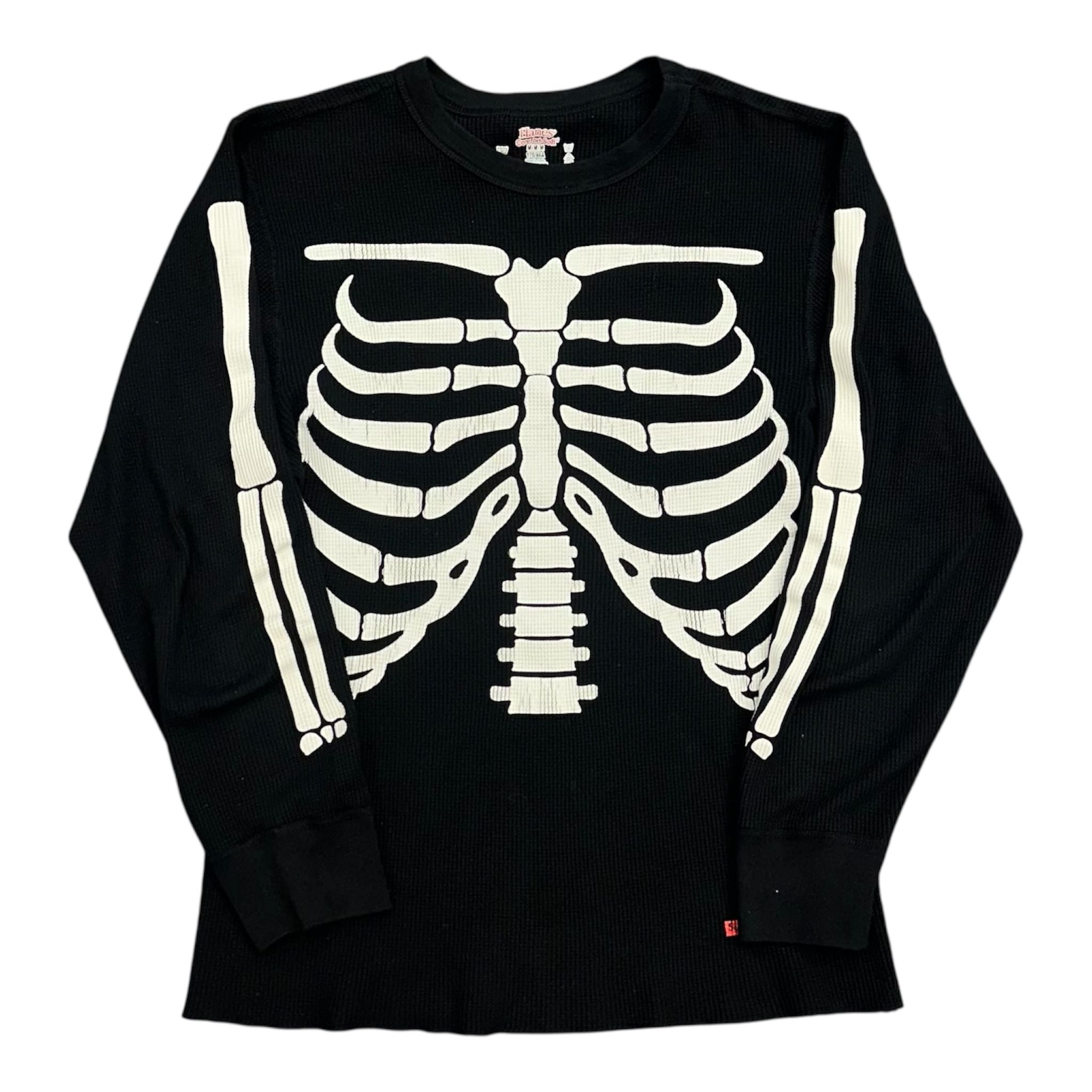 Supreme Hanes Bones Thermal Crew (1 Pack) Black - Preowned