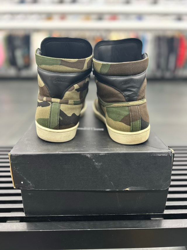 Saint Laurent SL-10 Military High (Khaki Camo) - Preowned