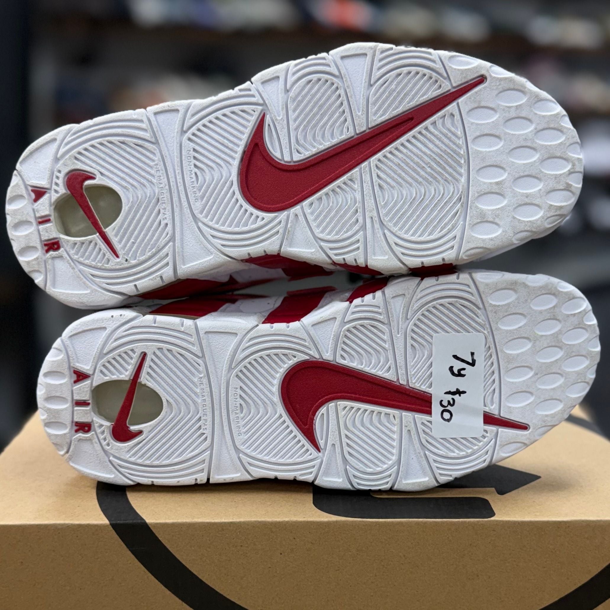 Nike Air More Uptempo Varsity Red (GS) - Preowned