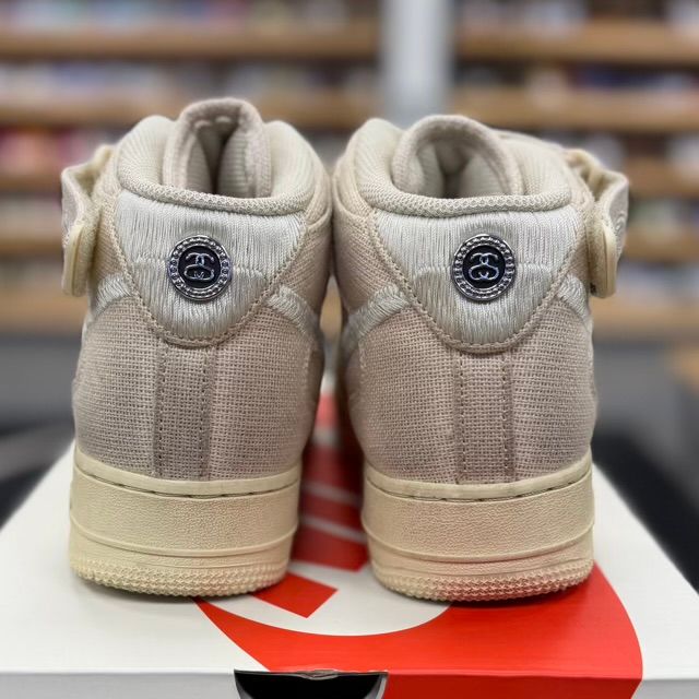 Nike Air Force 1 Mid Stussy Fossil - Preowned