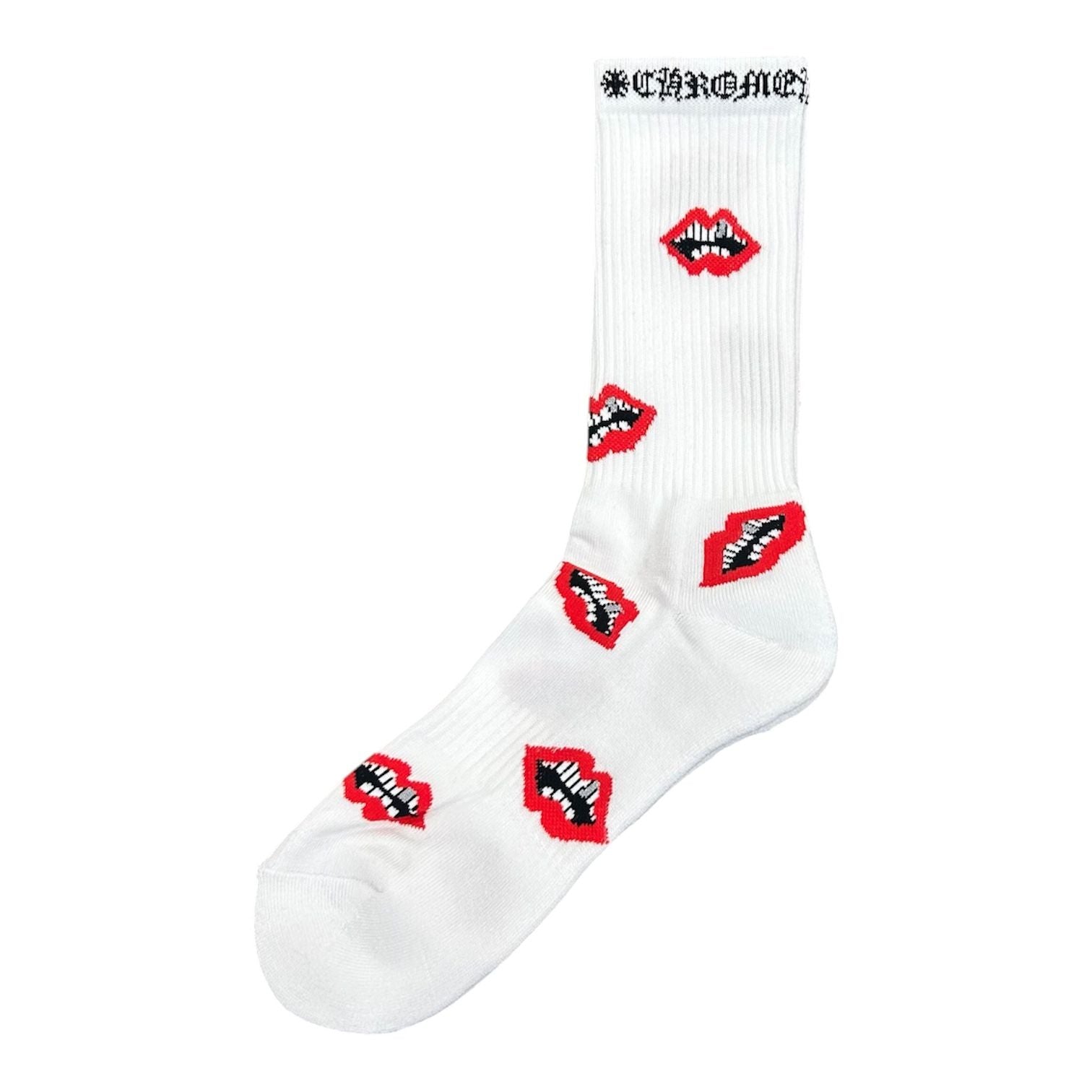 Chrome Hearts Matty Boy Chomper Socks (White)
