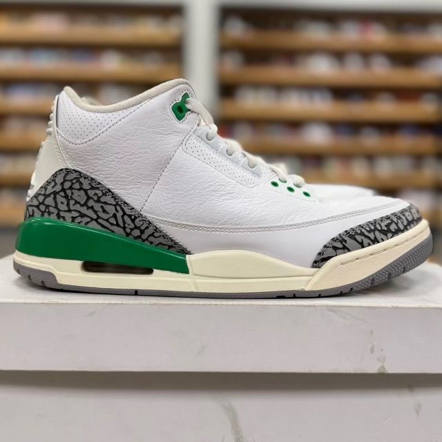 Jordan 3 Retro Lucky Green (Women's) - Preowned