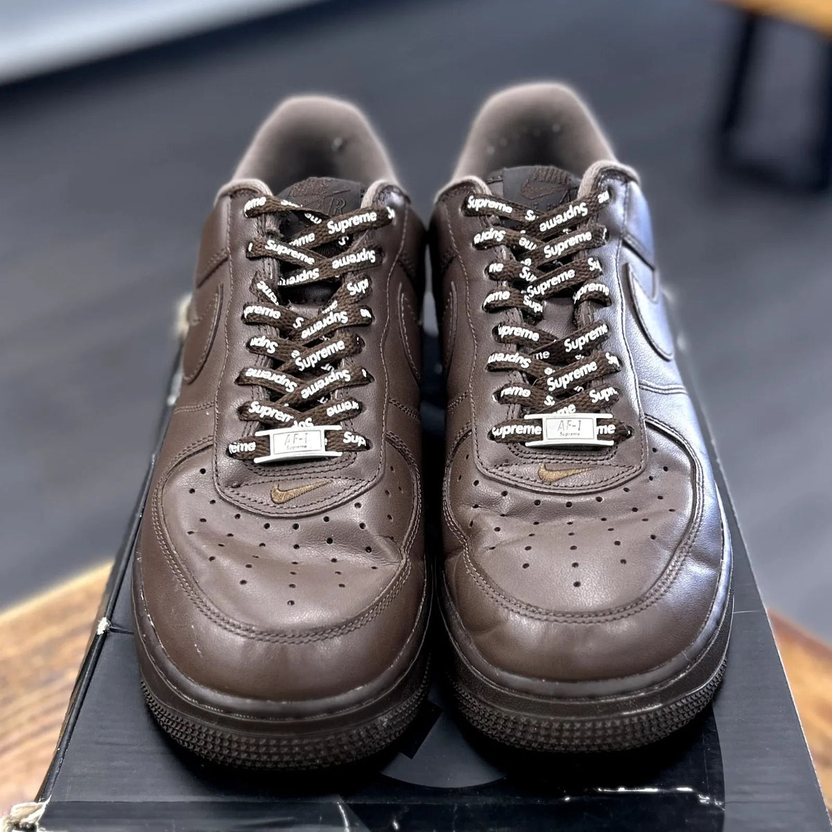 Nike Air Force 1 Low Supreme Baroque Brown - Preowned