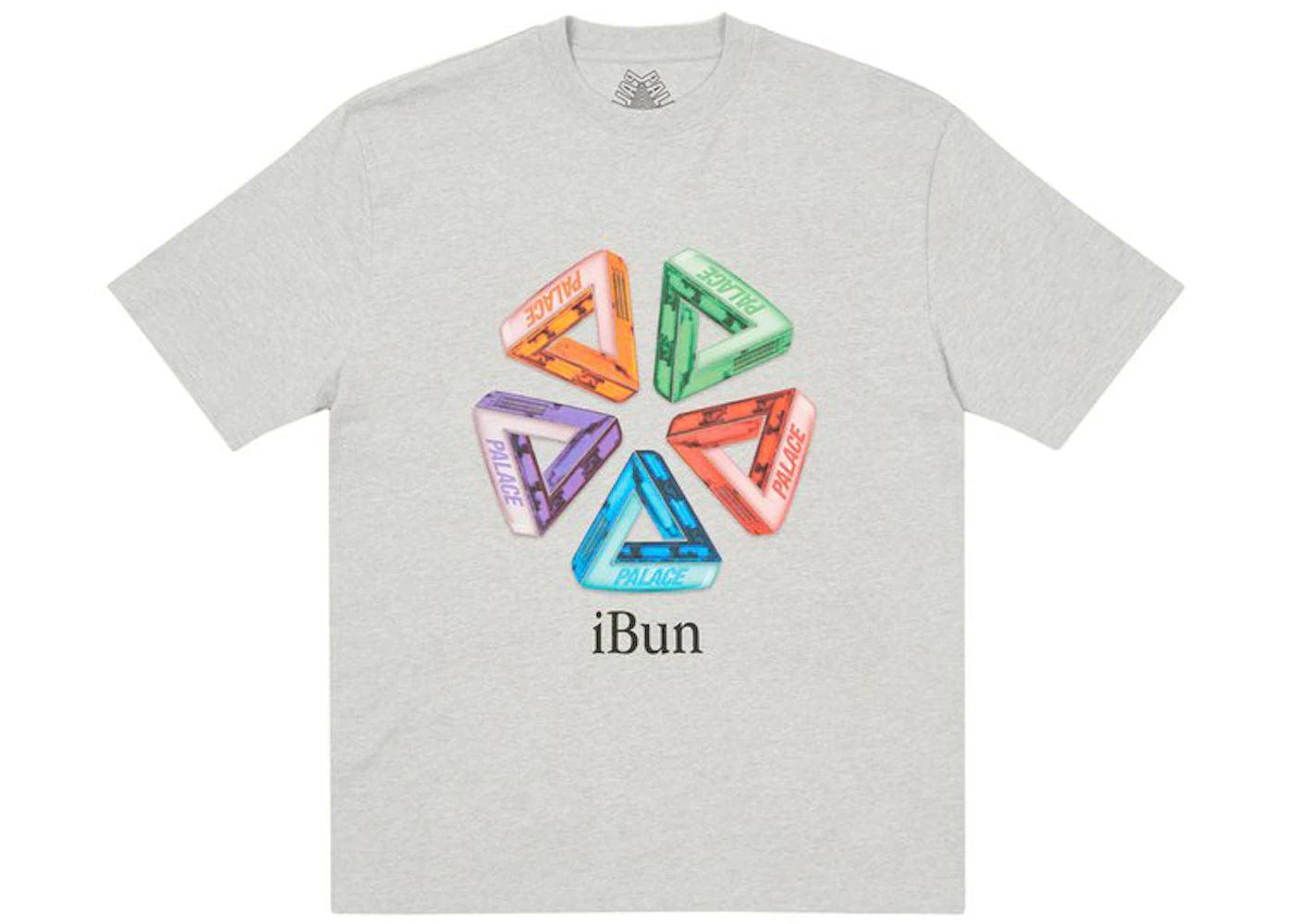 Palace Ich Bun T-shirt Grey Marl - Preowned