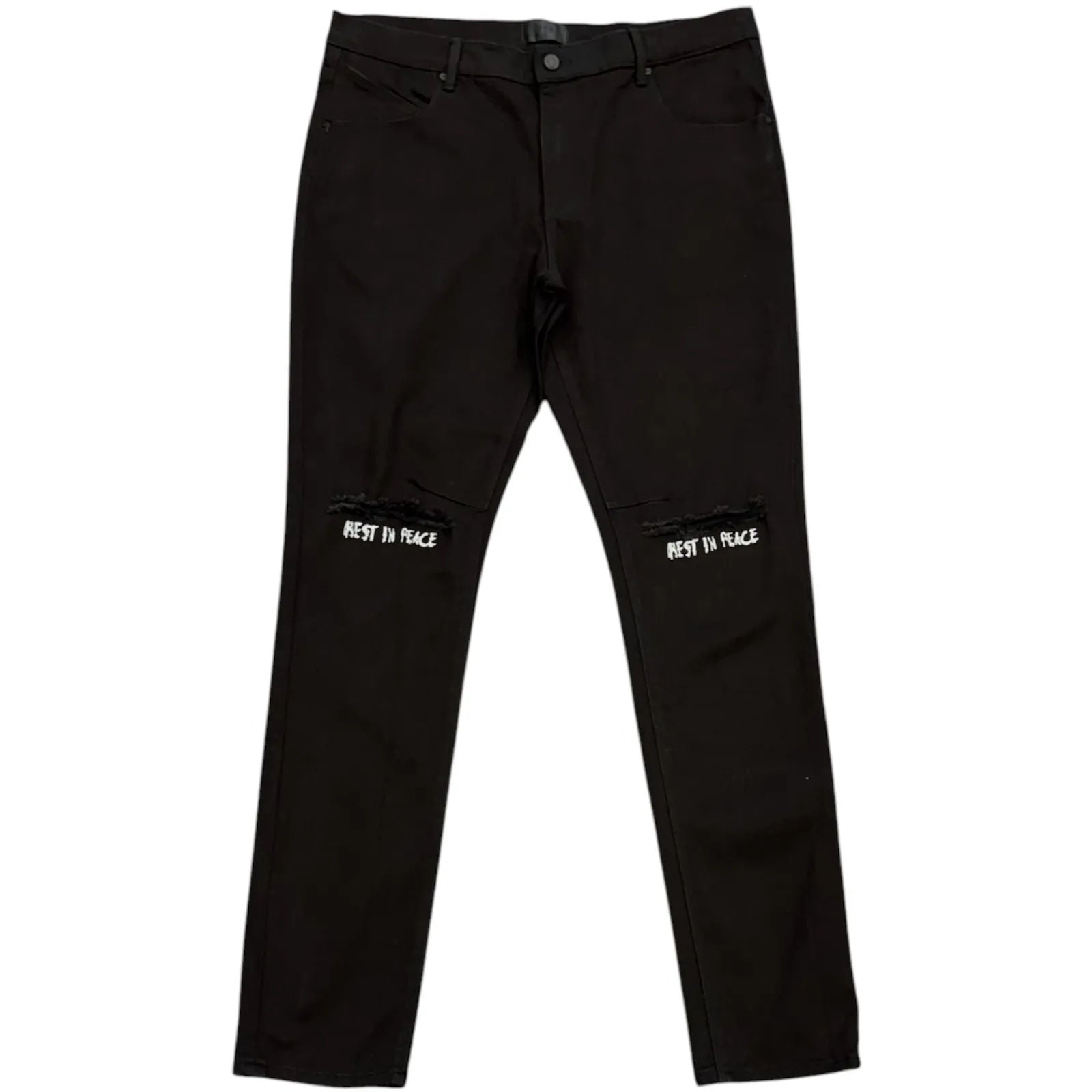 RTA RIP Jeans (Black/WhIte) - Preowned