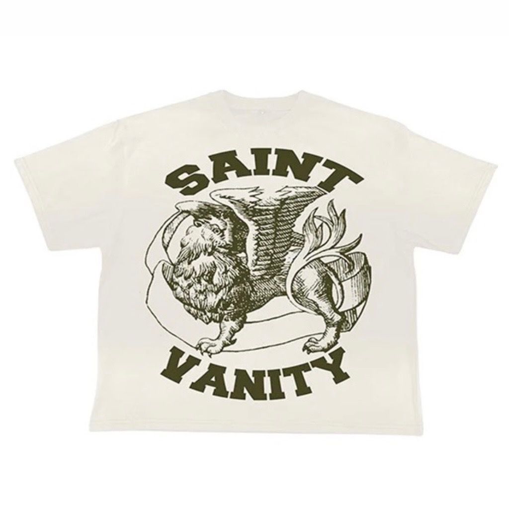 Saint Vanity Griffin Tee (White/Olive)