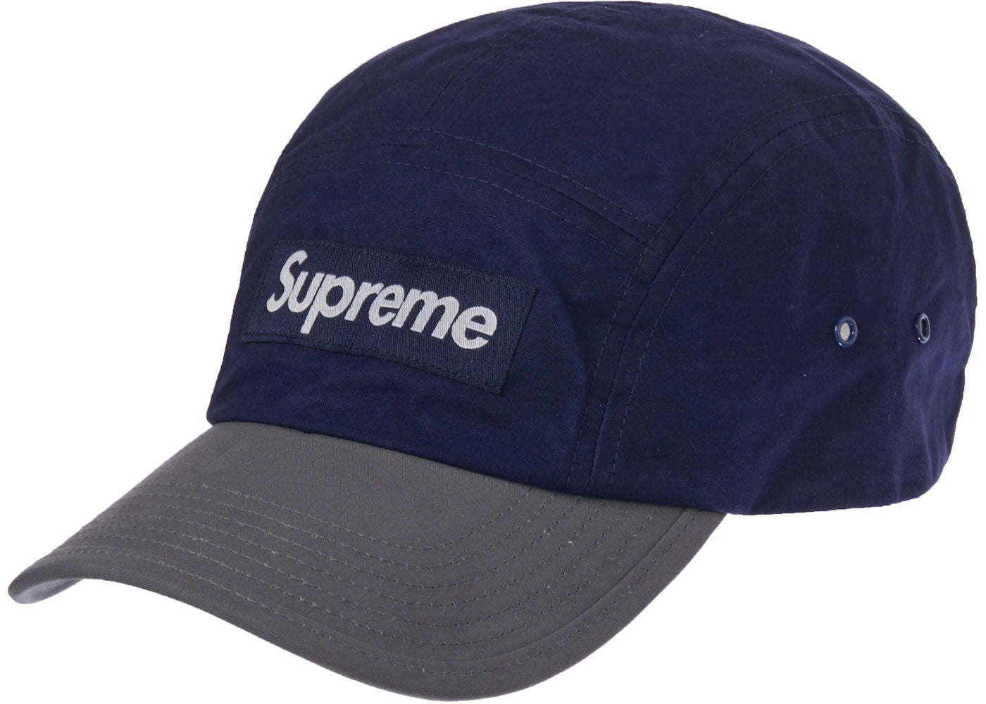 Supreme Waxed Cotton Camp Cap Navy