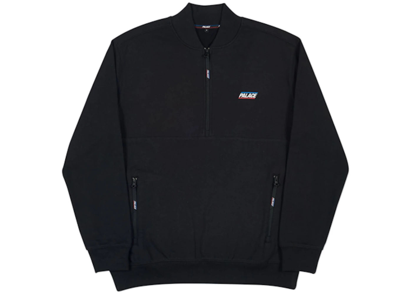 Palace Basically a Half Zip Bomber Black