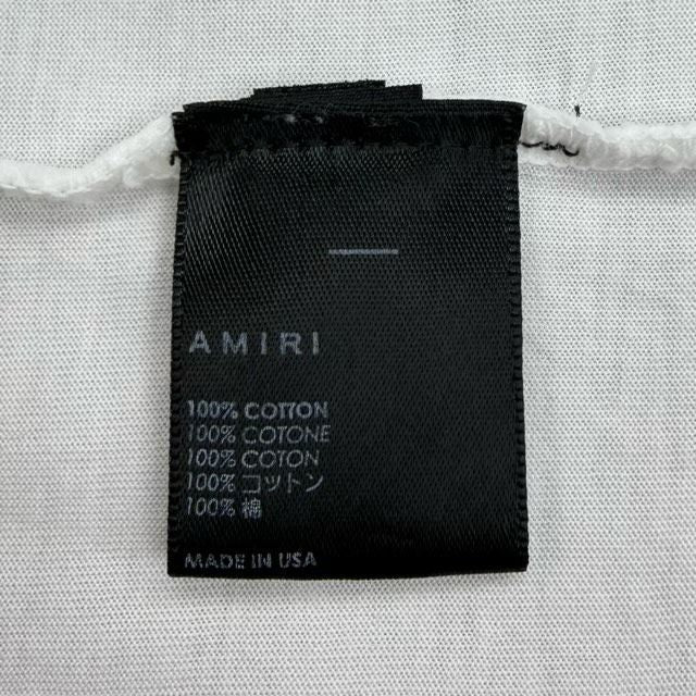 AMIRI MA Bar Logo Tee (White) - Preowned