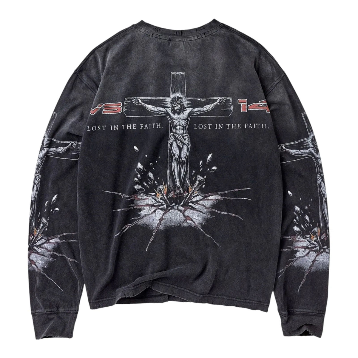 Vale Forever Concrete Cross Long Sleeve Tee (Black)